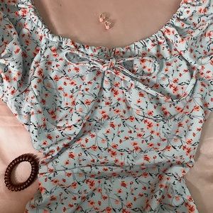 Fairy style floral summer dress